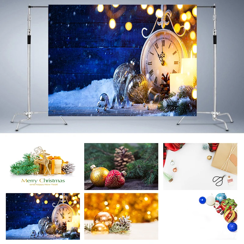 

Nitree световые пятна снег сосна Подарочная коробка деревянная стена Рождественские шары вечеривечерние фон Фотография Студия реквизит вини...