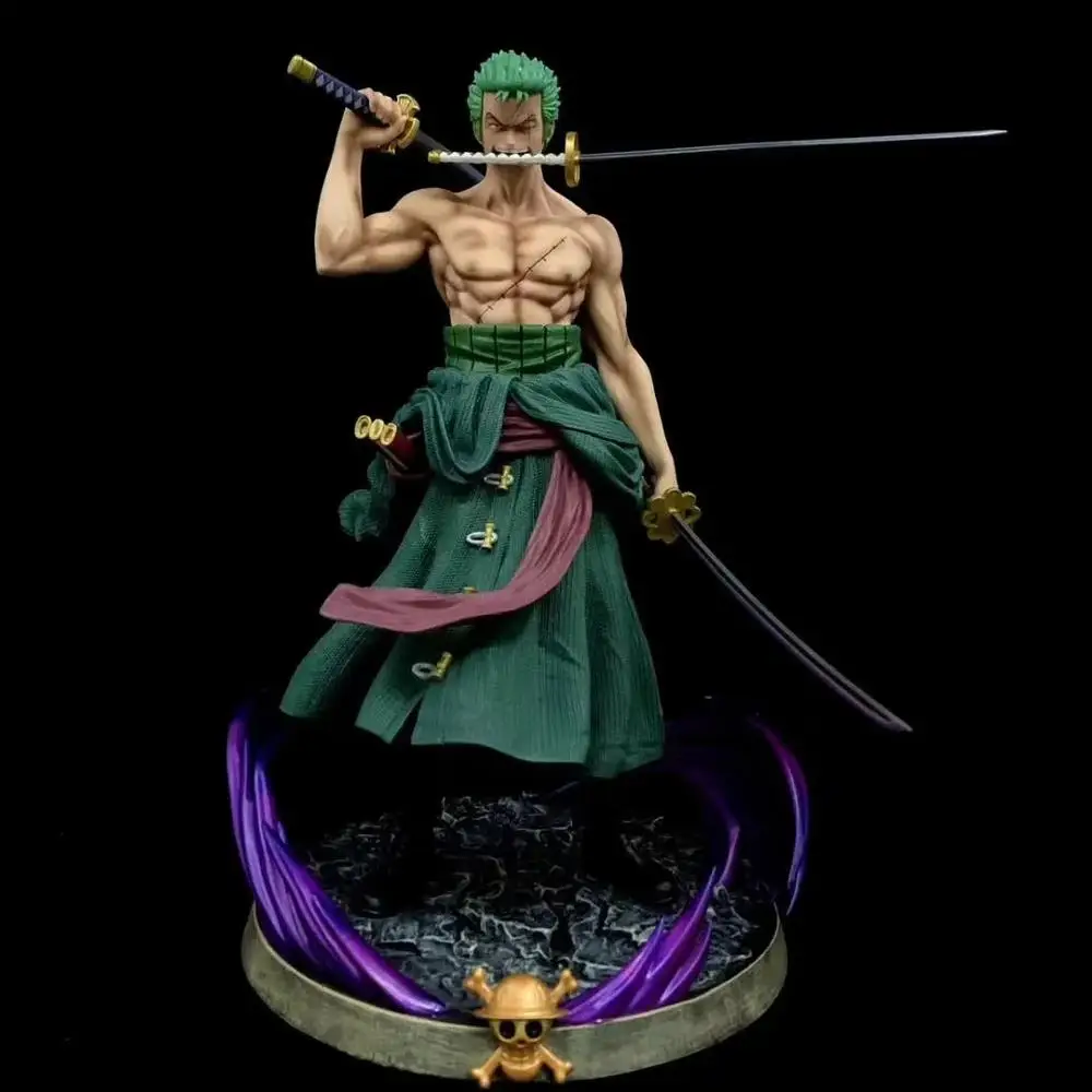 

Anime One Piece Roronoa Zoro Oni Giri Ver. GK PVC Action Figure Statue Collectible Model Kids Toys Doll 38cm