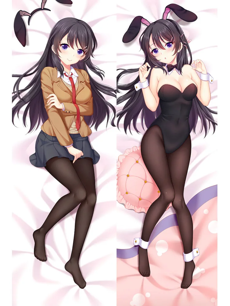 

GZMM Anime Rascal Does Not Dream of Bunny Girl Sakurajima Dakimakura Pillow Case Hugging Body Pillowcase Decorative Pillow Cover