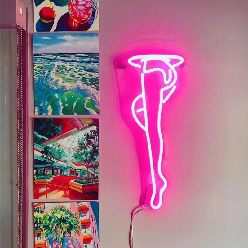 

Sexy Legs Neon Sign Lights Room Decor Bedroom wall decor home decor Personalized gift