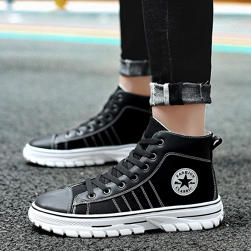 Модные высокие мужские кроссовки высокого качества брендовая дизайнерская