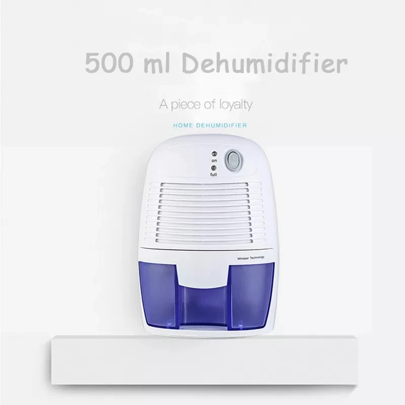 

Moisture Absorber Electric Dehumidifier Air Dryer 500 ML Mini Semiconductor Anti Mold And Air Dehumidifier Cabinets Low Noise