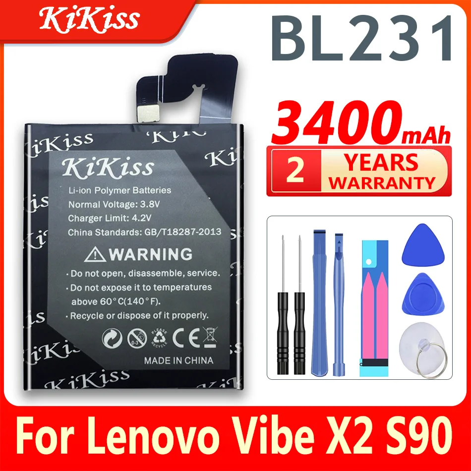Сменный аккумулятор BL231 3400 мобильный телефон мА · ч для Lenovo VIBE X2 X2-TO X2-CU S90 S90t S90e S90U BL