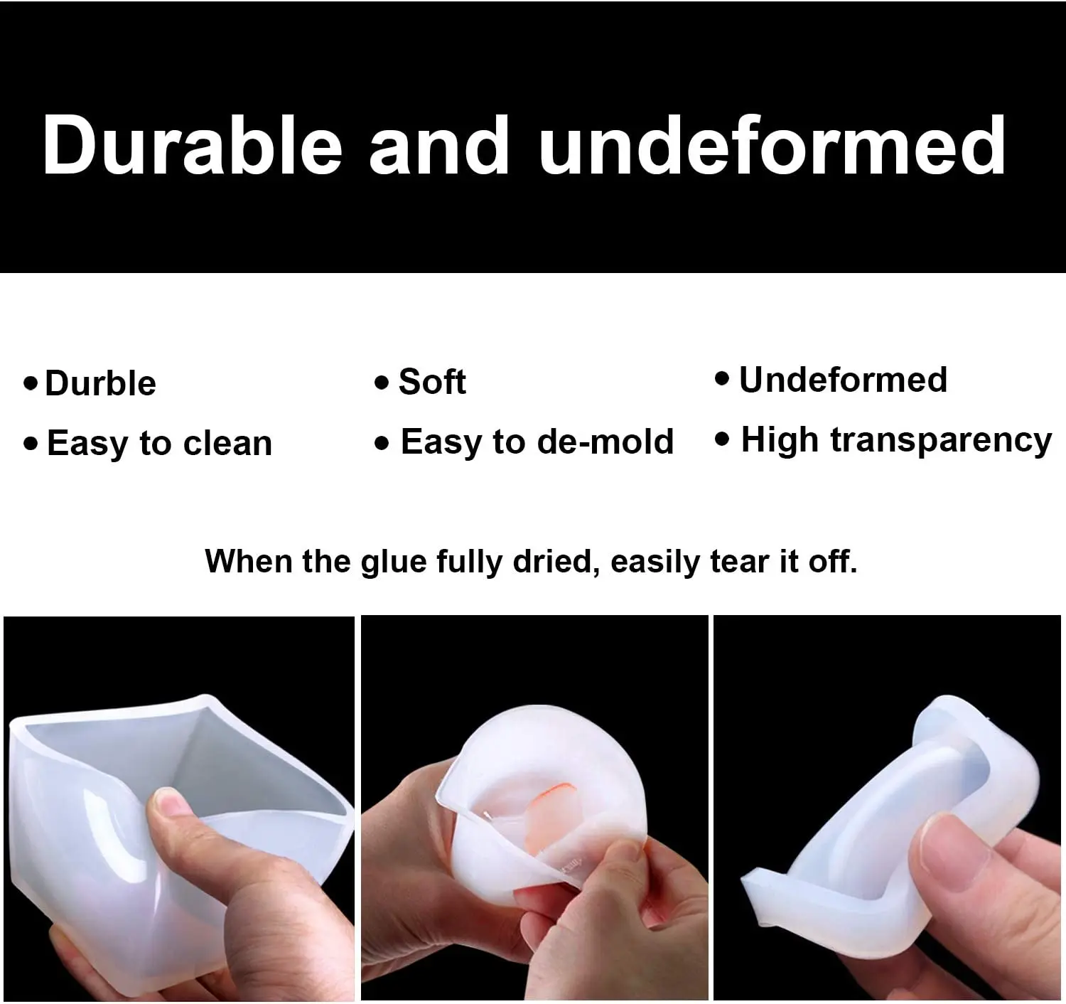 Форма для литья из силиконовой смолы кубик-Сфера квадратные круглые формы