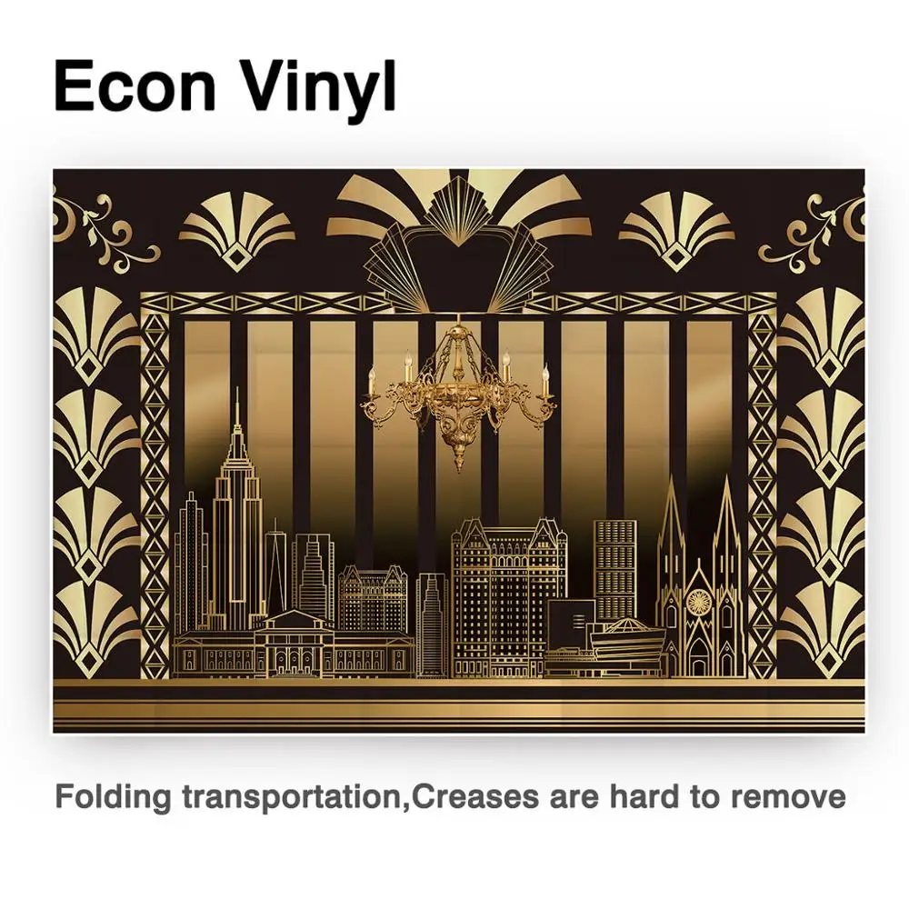 Allenjoy роскошный Фотофон с темой great Gatsby современные здания вечерние баннеры для