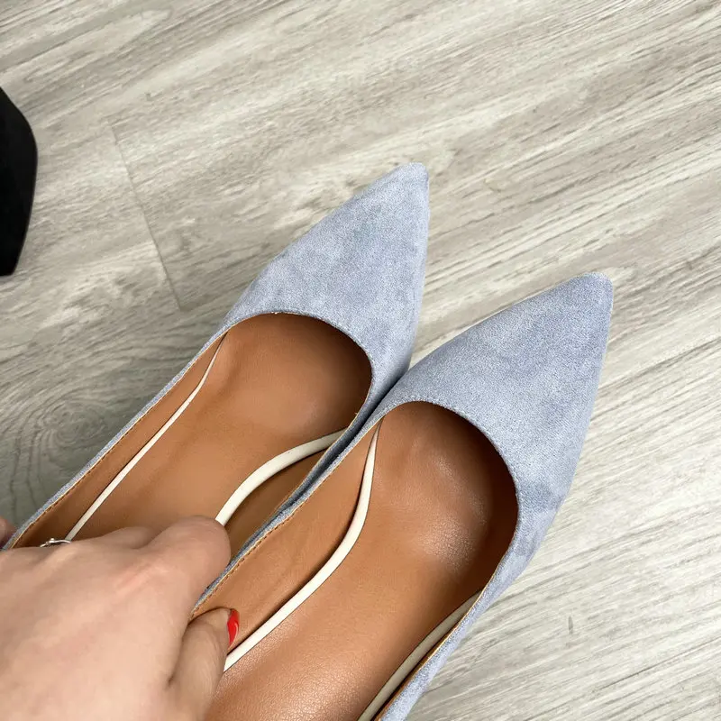 

10cm Pumps Women Fashion Chunky Heel Shoes Female Blue Red Black Burgundy Classic High Heels Pointed Toe Shoes Plus Size