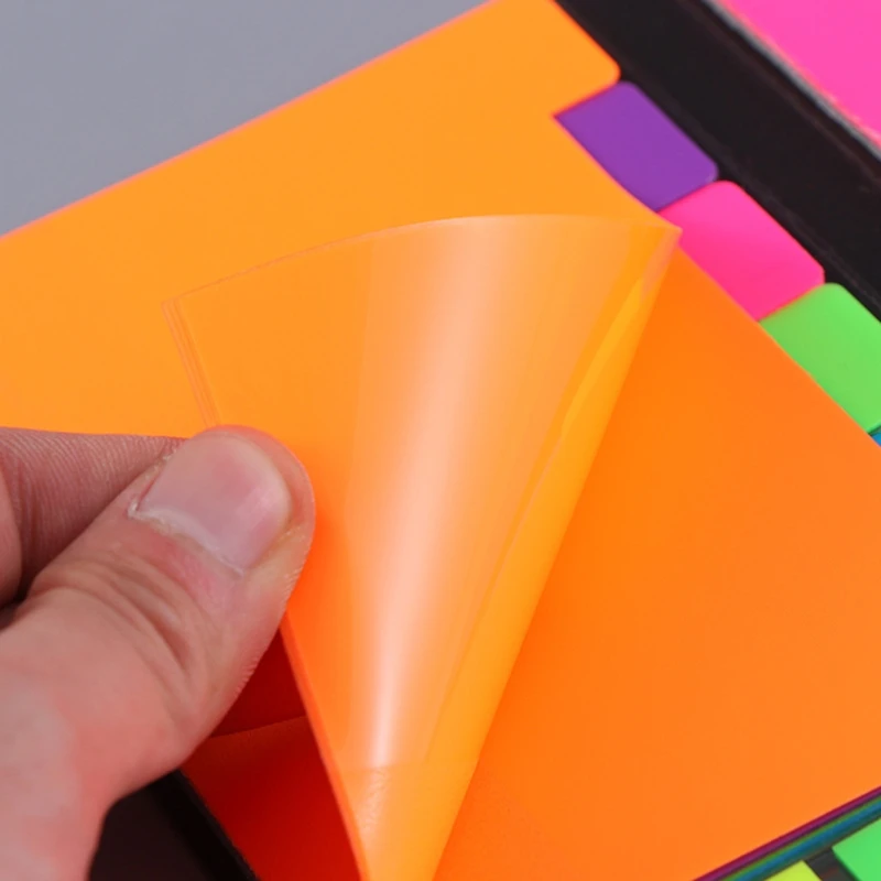

370 Sheets Sticky Notes Set Reusable Waterproof PET Sticky Notes Pads Erasable