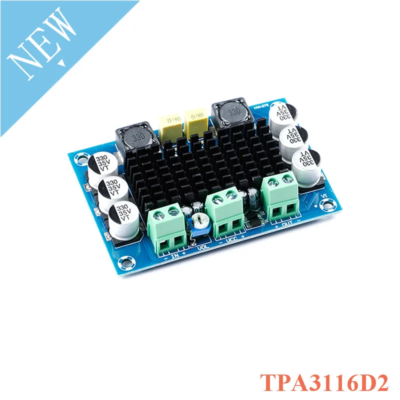 TPA3116D2 моно-усилитель платы 100W DC 12V-26V аудио цифровой AMP модуль высокой мощности, звук, плата спикера, управление громкостью
