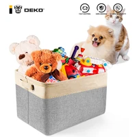 deko pet toy storage box foldable portable toys organization large capacity cat dog clothes storage basket no smell pet supplies