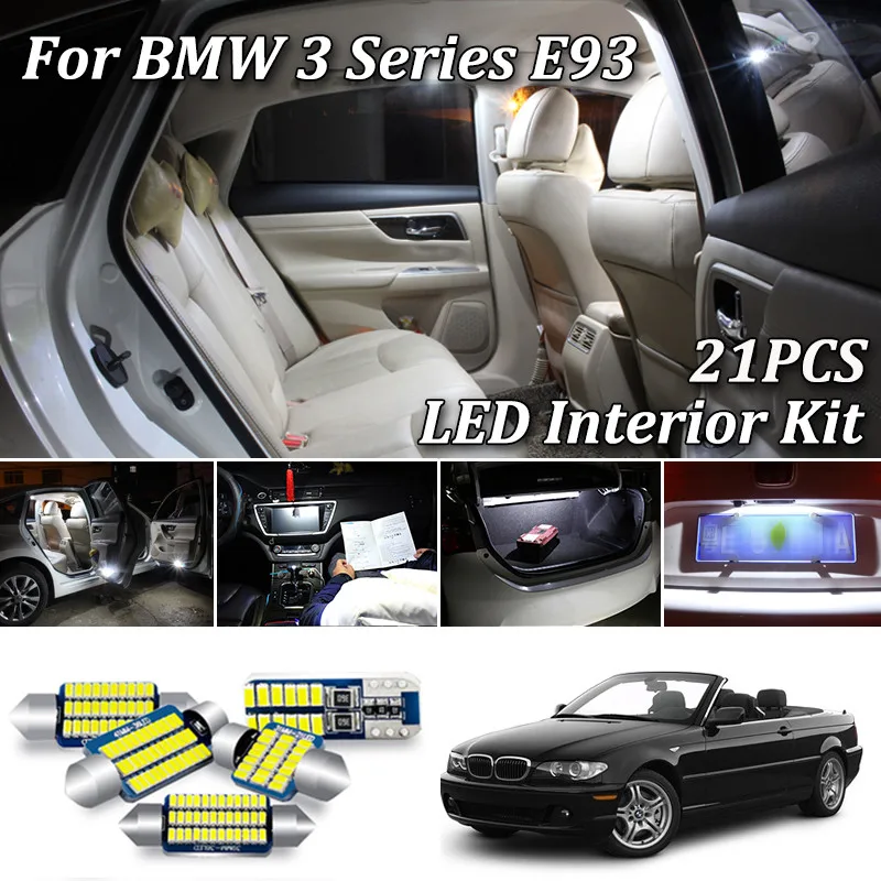 Комплект светодиодных ламп для внутреннего освещения 21 шт. без ошибок BMW 3 серии E93