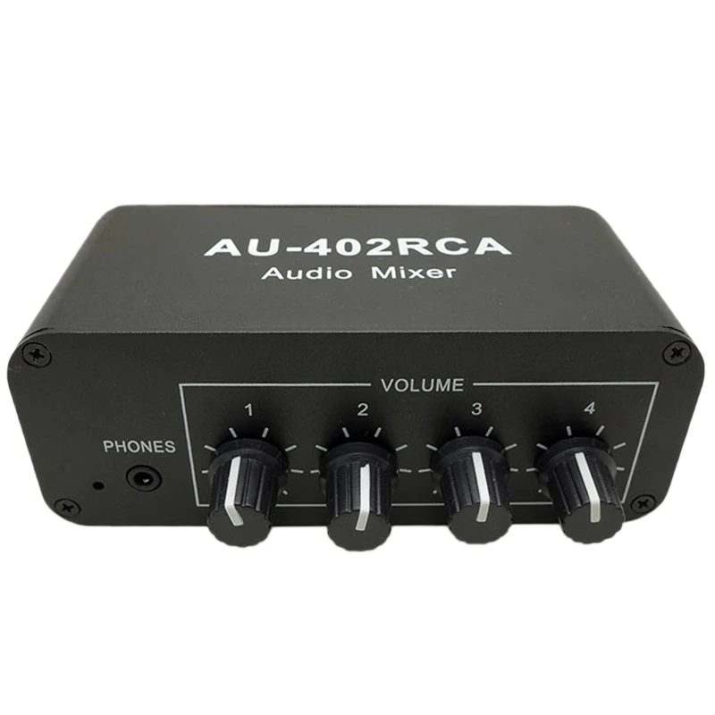 

Мультиисточник RCA микшер стерео аудио ревербератор аудио переключатель 4 входа 2 выхода драйвера Наушники управление громкостью