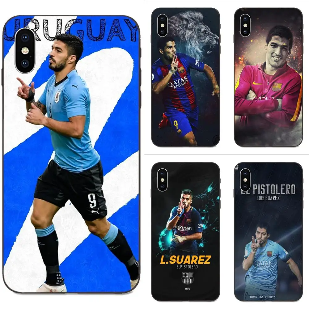 Футболист Луис Суарес № 9 плакат для Galaxy A8 A9 звезды Примечание 4 8 10 S3 S4 S5 S6 S7 S8 S9 S10