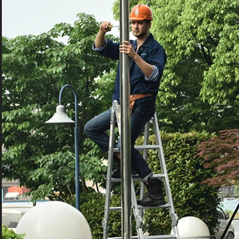 Алюминиевая складная лестница для строительных лесов регулируемая дома