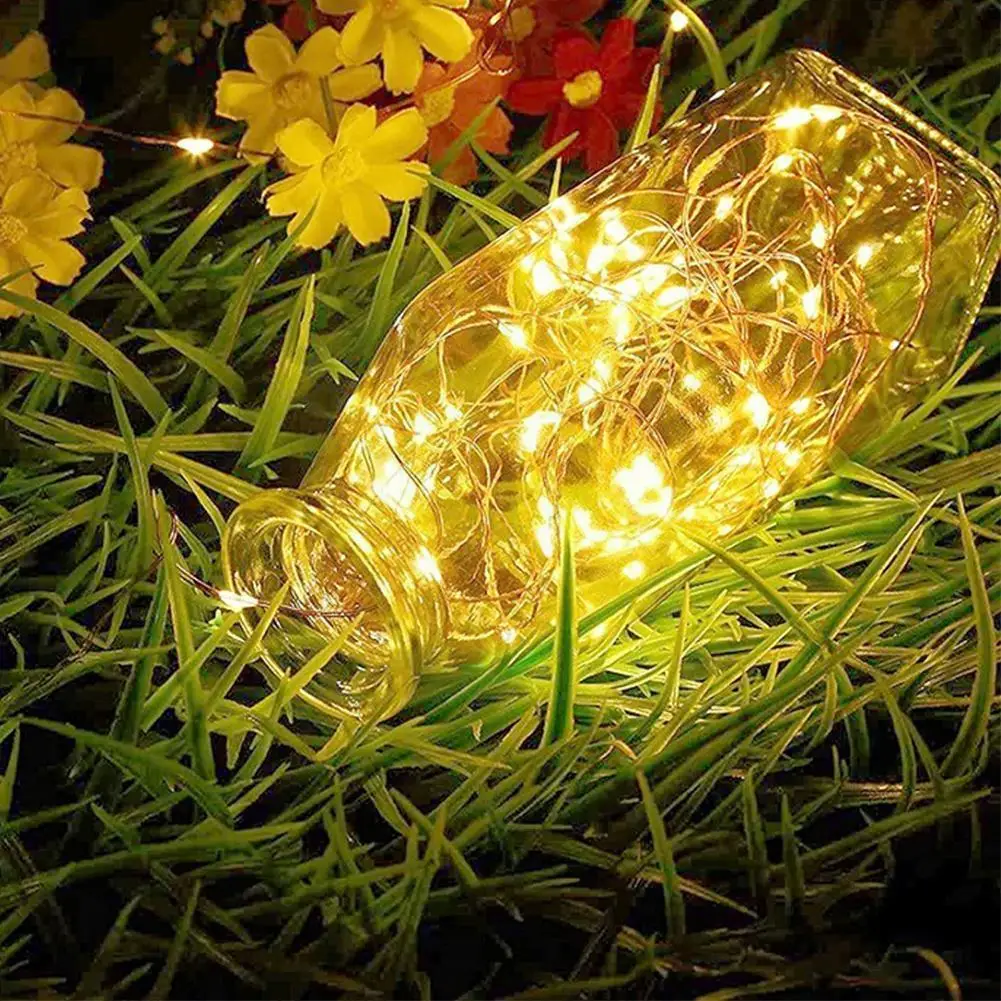 

Led Fairy Lights Wire String Lights Holiday Outdoor Lamp Garland Luces For Christmas Tree Wedding Party Decoration H8t2
