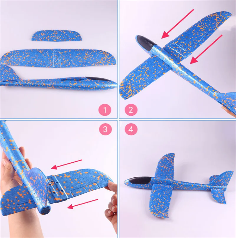 Летающий планер ручной работы модель самолета из пенопласта летательного