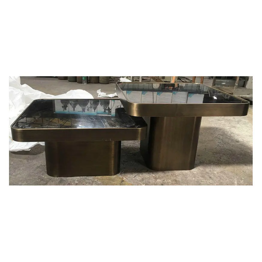 

Light luxury coffee table combination model room height creative set several reception negotiation tables