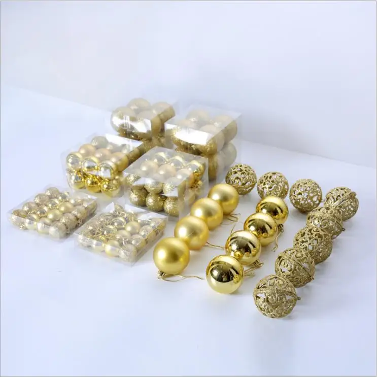 100 шт./компл. Новое поступление блестящий шикарный Рождественский шар украшение