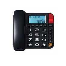 Wired Landline Phone for Home Elderly Phone with Big Button, Caller ID,  Amplified Speakerphone for Seniors, Speed Dial
