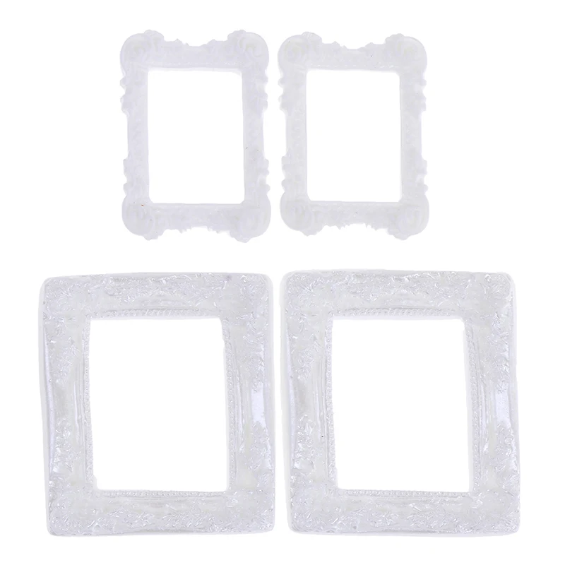 

2pcs Dollhouse Miniature Resin Photo Frame Simulation Furniture Toy For Kid For Dollhouse Decals New