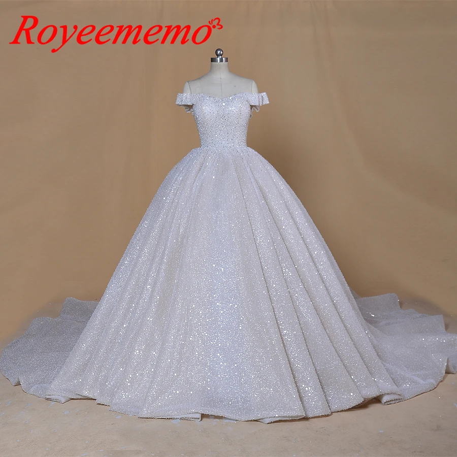 2020 новый дизайн роскошное свадебное платье с бусинами Дубай шикарное невесты