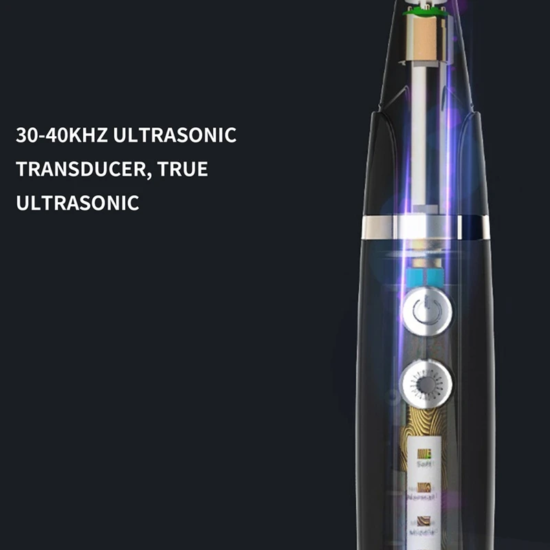Tooth Cleaner Kit Electric Scaler Ultrasonic Portable USB Charging with 2 Replaceable Heads | Дом и сад