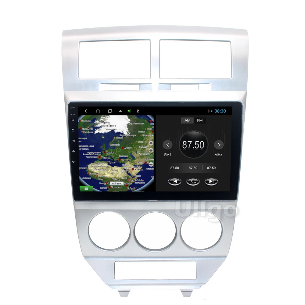 Восьмиядерный автомобильный радиоприемник 10 1 дюйма Android GPS для Dodge Caliber 2007 2010