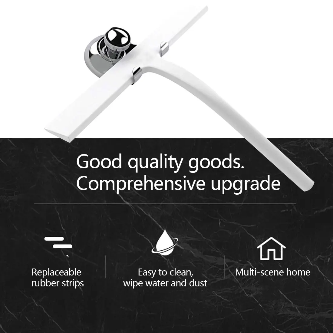 

Window Glass Cleaning Silicone Wiper Glass Wiper Cleaner With Silicone Blade And Bracket Hook For Car Glass Bathroom Kitchen