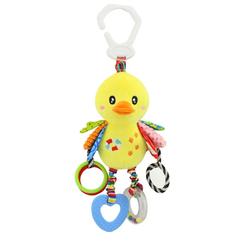 Duck Детская коляска для новорожденных, подвесная игрушка, милое животное, кукольная кровать висячая плюшевая игрушка, погремушка, кровать, колокольчик, мягкие игрушки, хороший инструмент для сна - Цвет: Duck