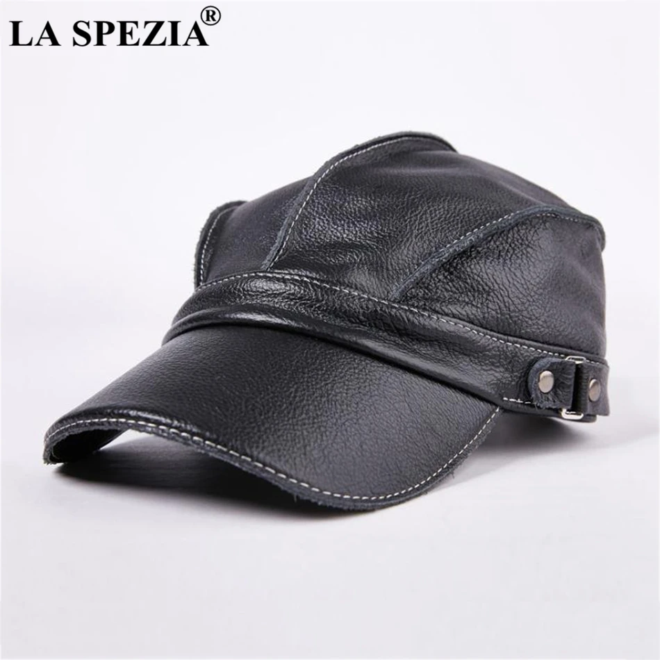 

Red Genuine Leather Caps Cowskin Baseball Cap Men Women Snapback Hat Male Adjustable Luxury Quality Baseball Hats