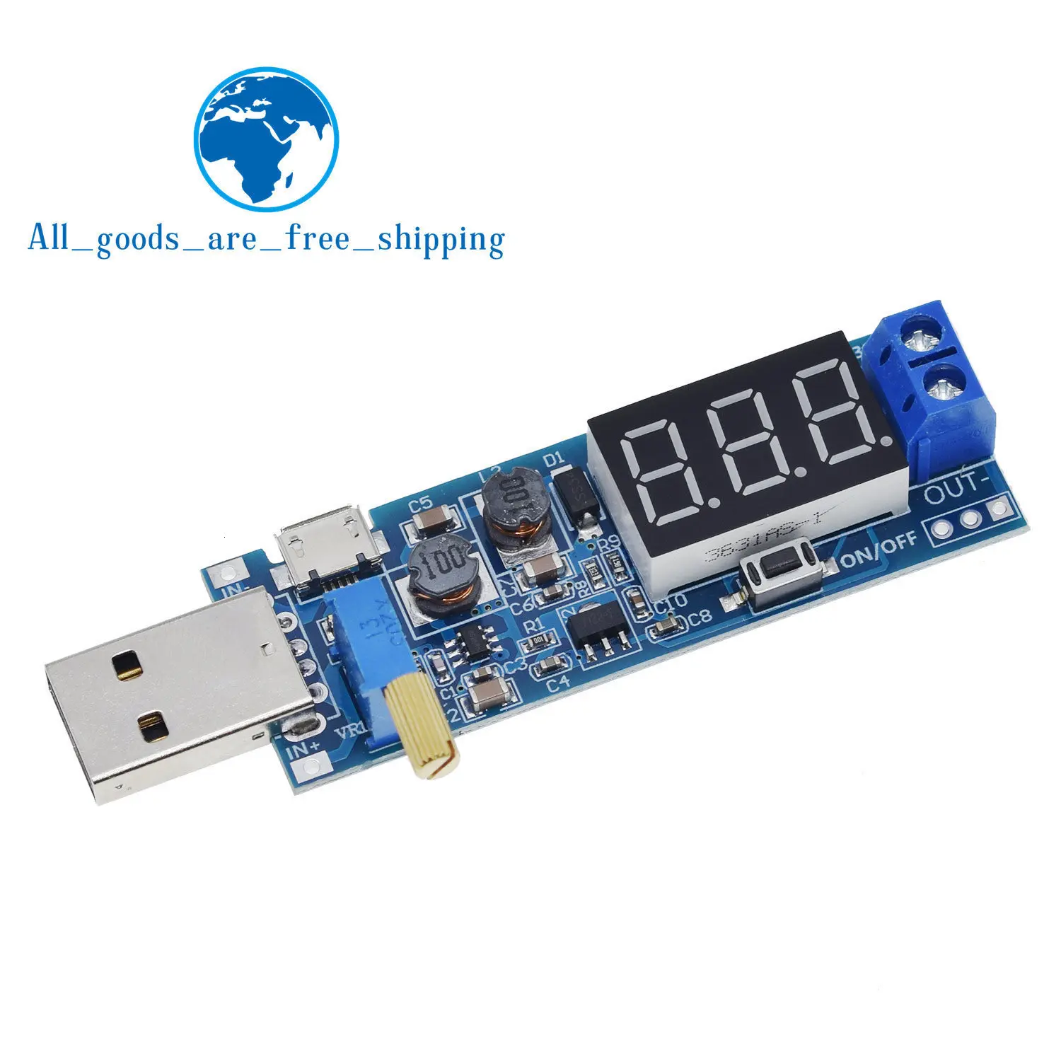 DC-DC 5V до 3,5 V/12 V USB Шаг вверх/вниз Питание Модуль Регулируемый повышающий преобразователя постоянного тока Выход постоянного тока 1,2 V-24 V
