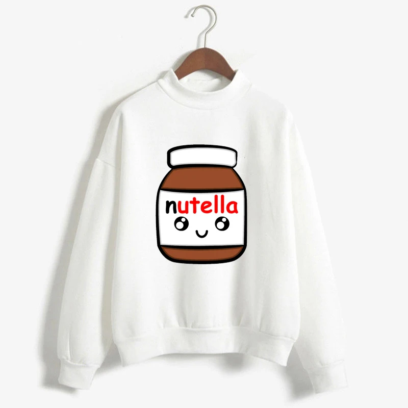 Женские забавные толстовки с капюшоном Nutella Spoof Fun Like еда Шоколадный Соус модная толстовка с капюшоном для девочек платье с длинными рукавами Топы