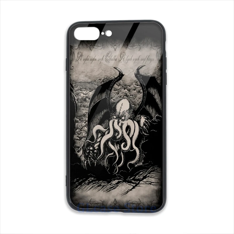 Cthulhu - Rise Great Old One Phone Case For iPhone 12 Pro 11 X XR XS Max 8 7 6 6s Plus 5s Soft TPU Glass Back Cover | Мобильные