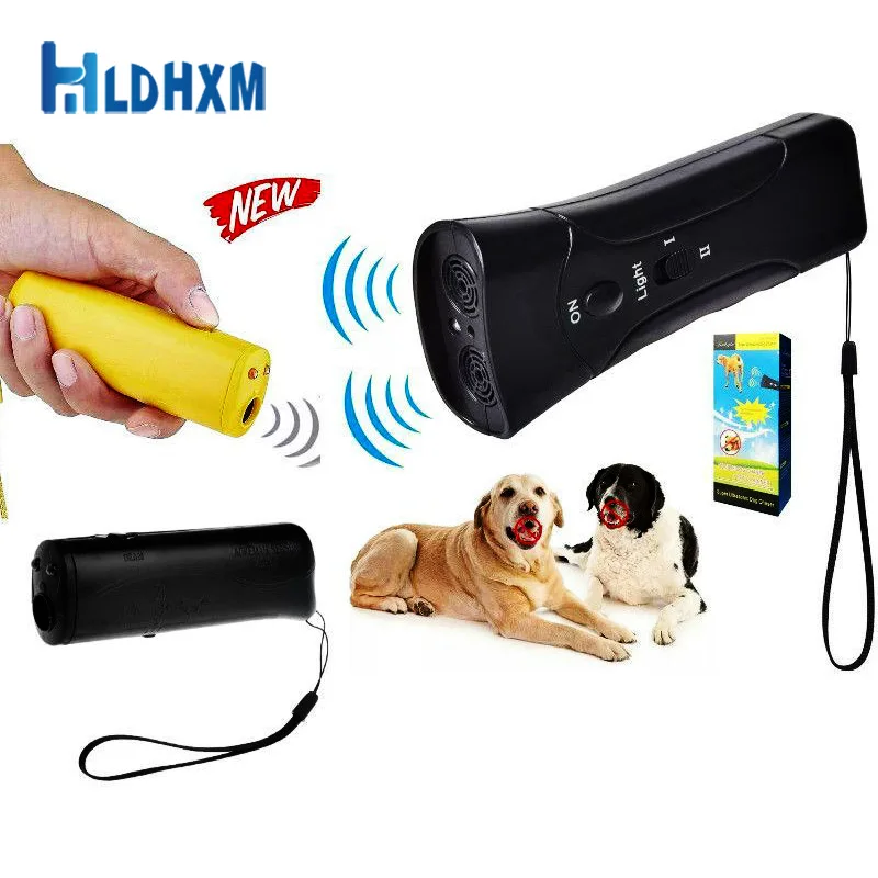 

Hldhxm отпугивает собак, Ультразвуковой привод с двумя головками, портативный Дрессировка собак с двумя рожками, многофункциональные предмет...