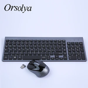 2 4g wireless keyboard and mouse comboitaliangermanfrench orsolya compact silent full size keyboard for pc computer laptop free global shipping