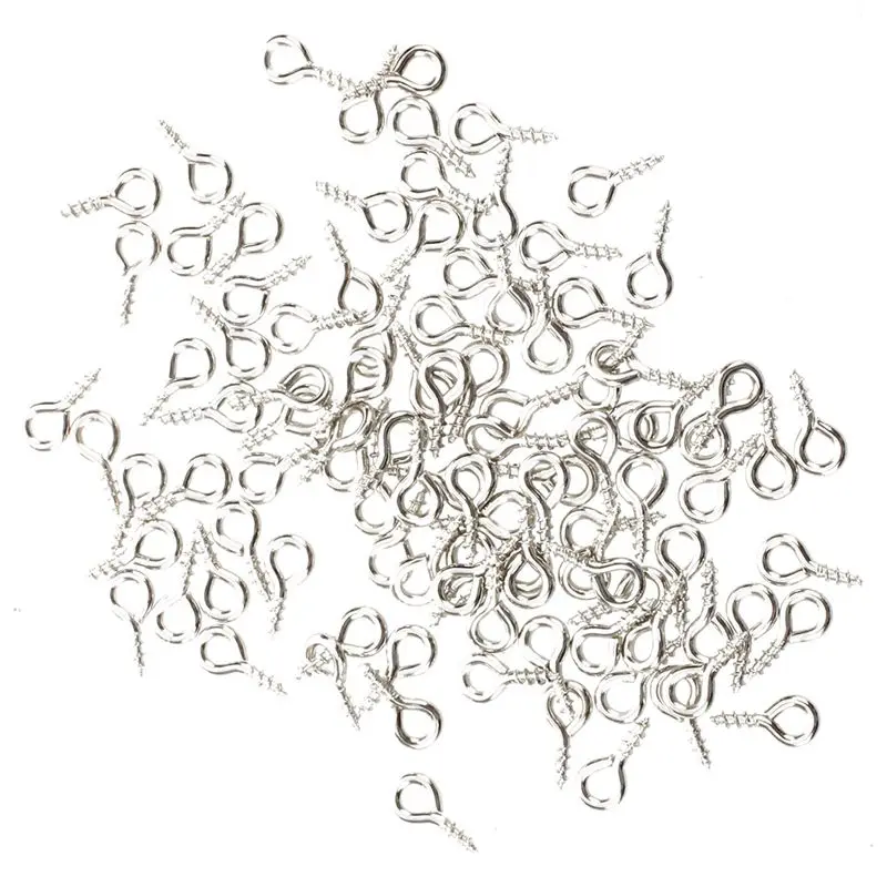 100 шт Крошечный маленькие Мини булавки с глазком Eyepins крючки станок и проушины
