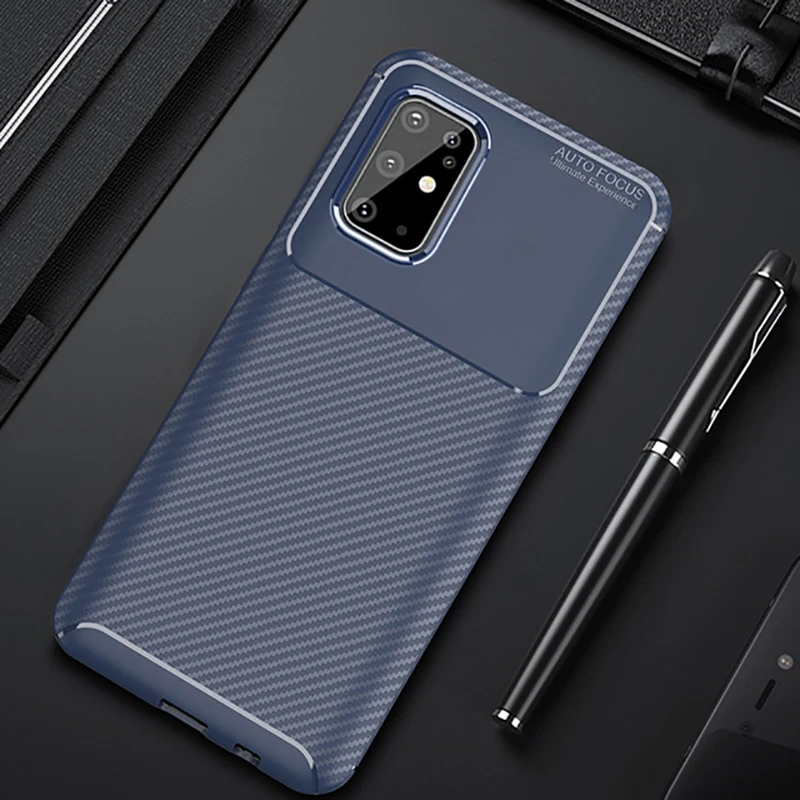 Матовый чехол для Samsung Galaxy S20 FE Note 20 Ultra Plus A51 A71 10 S10 Lite из углеродного волокна