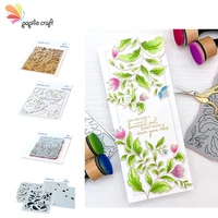 folk garden layering hot foil and dies set scrapbook diary decoration flower plant leaf stamps stencil embossing template