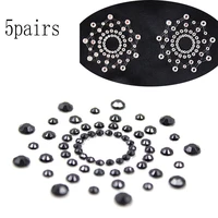 5pairset self adhesive sexy products nipple cover stickers chest pastie breast bras rhinestone nipple accessories padding