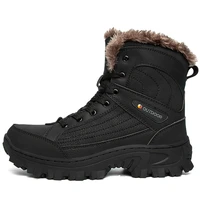betoosen mens winter waterproof snow hiking boots hiker mid backpacking boots warm fur lined