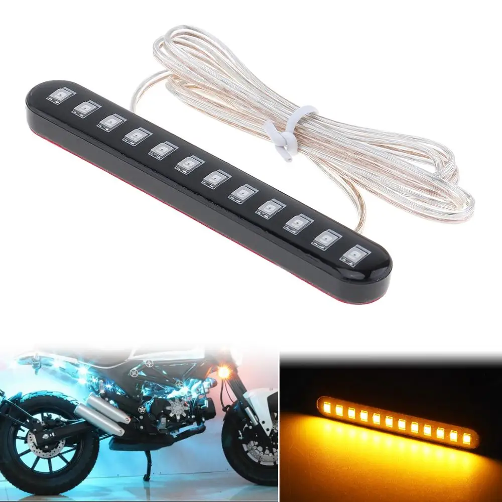 1 шт. 12 В 6 Вт 3000 К водонепроницаемый Светодиодный светильник для мотоцикла с