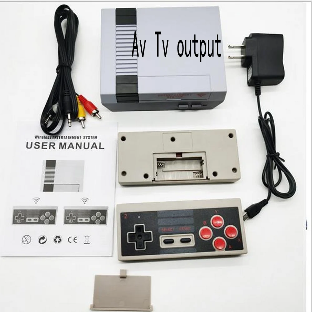 

New NES Mini nostalgic 620 wireless video game console NES game console AV / HDMI output game console toys with wireless handle