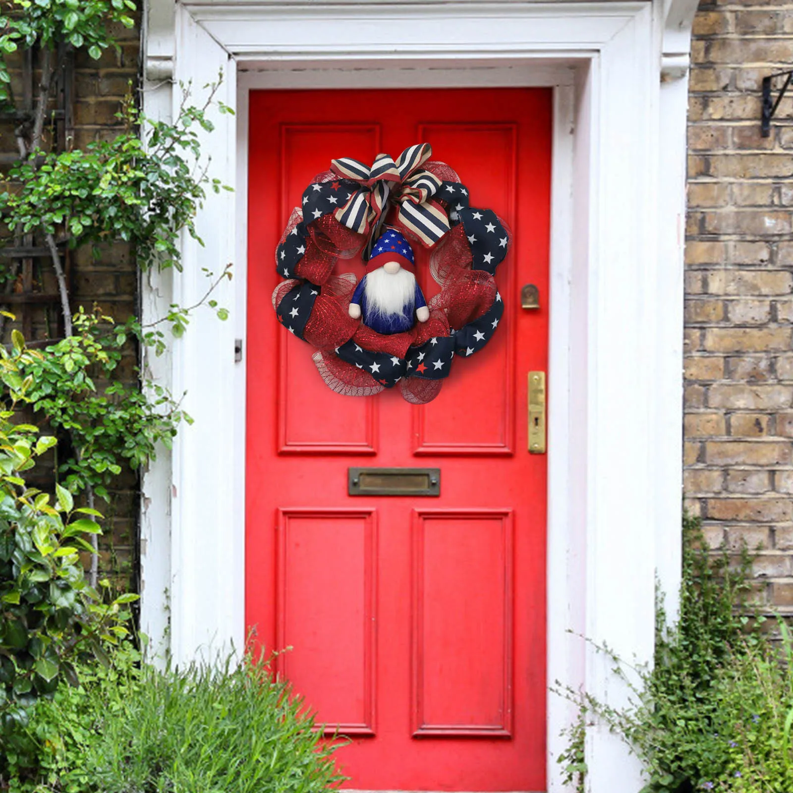 

Independence Day Wreath Porch Decoration Front Door Outdoor Hanging Wreath Decor decoracin de habitacin