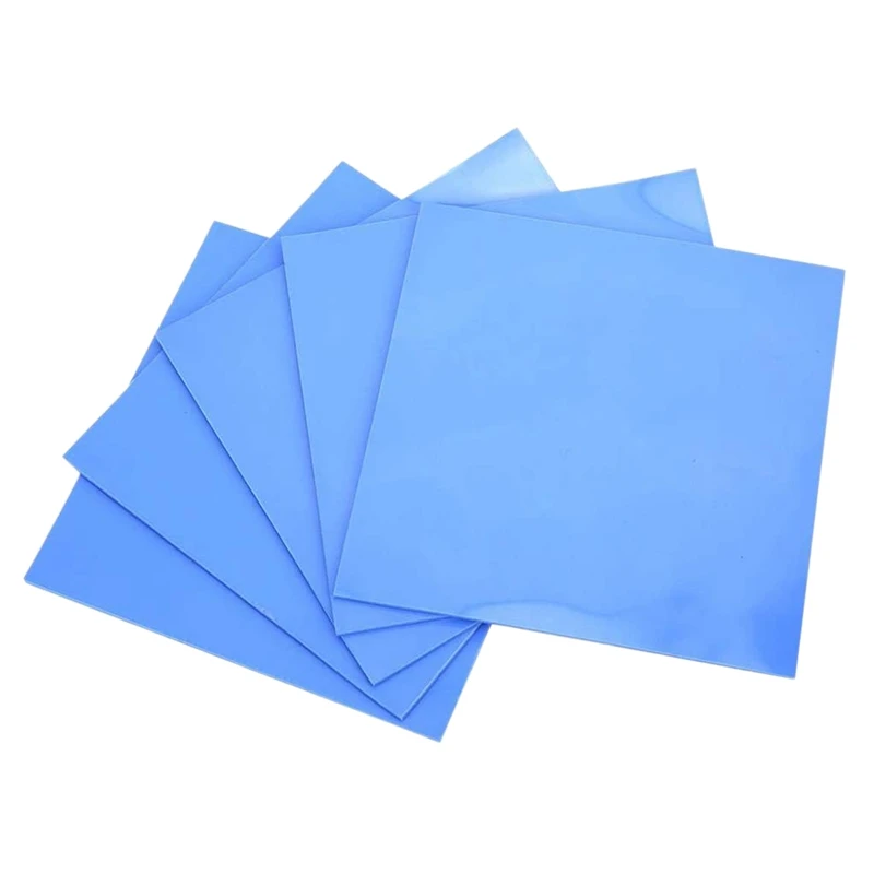 

Silicone Thermal Pad,5 Pcs 100X100X1.5mm Thermal Conductive Silicone Pads Insulation,Soft for Laptop Heatsink/LED Cooler