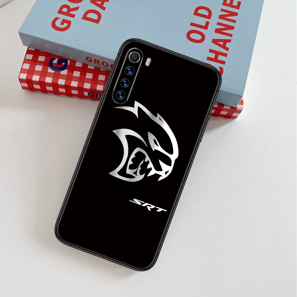 

Dodge Challenger SRT Sport Car Phone Case For Xiaomi Redmi Note 7 8 8T 9 9S 4X 7 7A 9A K30 Pro Ultra black Funda Fashion Back
