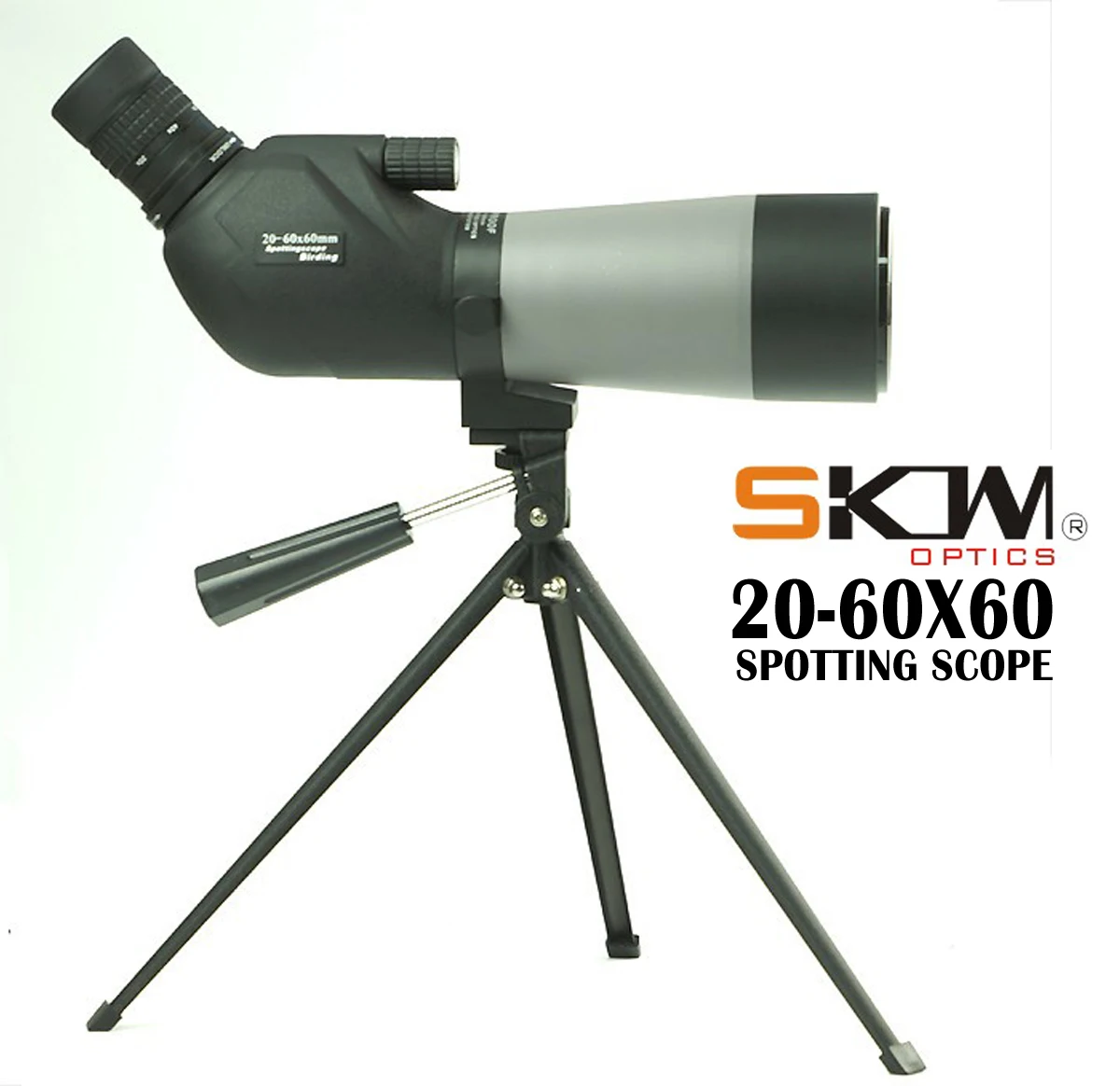 Фото Бесплатная доставка! SKWoptics 20-60X60, прибор для наблюдения точечных целей, Монокуляр Телескоп для наблюдение за птицами, охота телескоп с штатив... №1