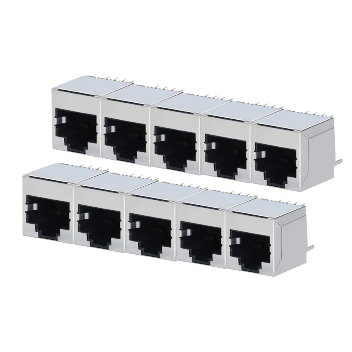 10 шт./компл. 8 Pin печатного монтажа розеточная часть соединителя RJ45 сетевого