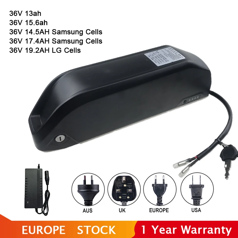 36V Электрический eBike аккумулятор Samsung 18650 ячеек 13Ah 15.6Ah 17.4Ah мощный - Цена: 28274.3