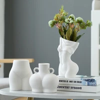 nordic ceramic body art vases crafts flower pot modern home decor ornaments flower arrangements ceramic vase decor accessories