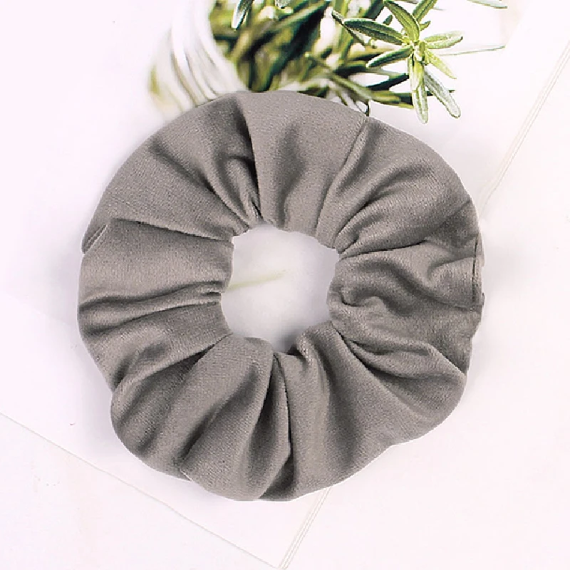 Резинка для волос женская замшевая однотонная |