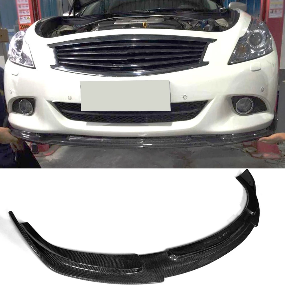 Углеродное волокно передний спойлер для Infiniti G37 4 двери база седан путешествие 2010